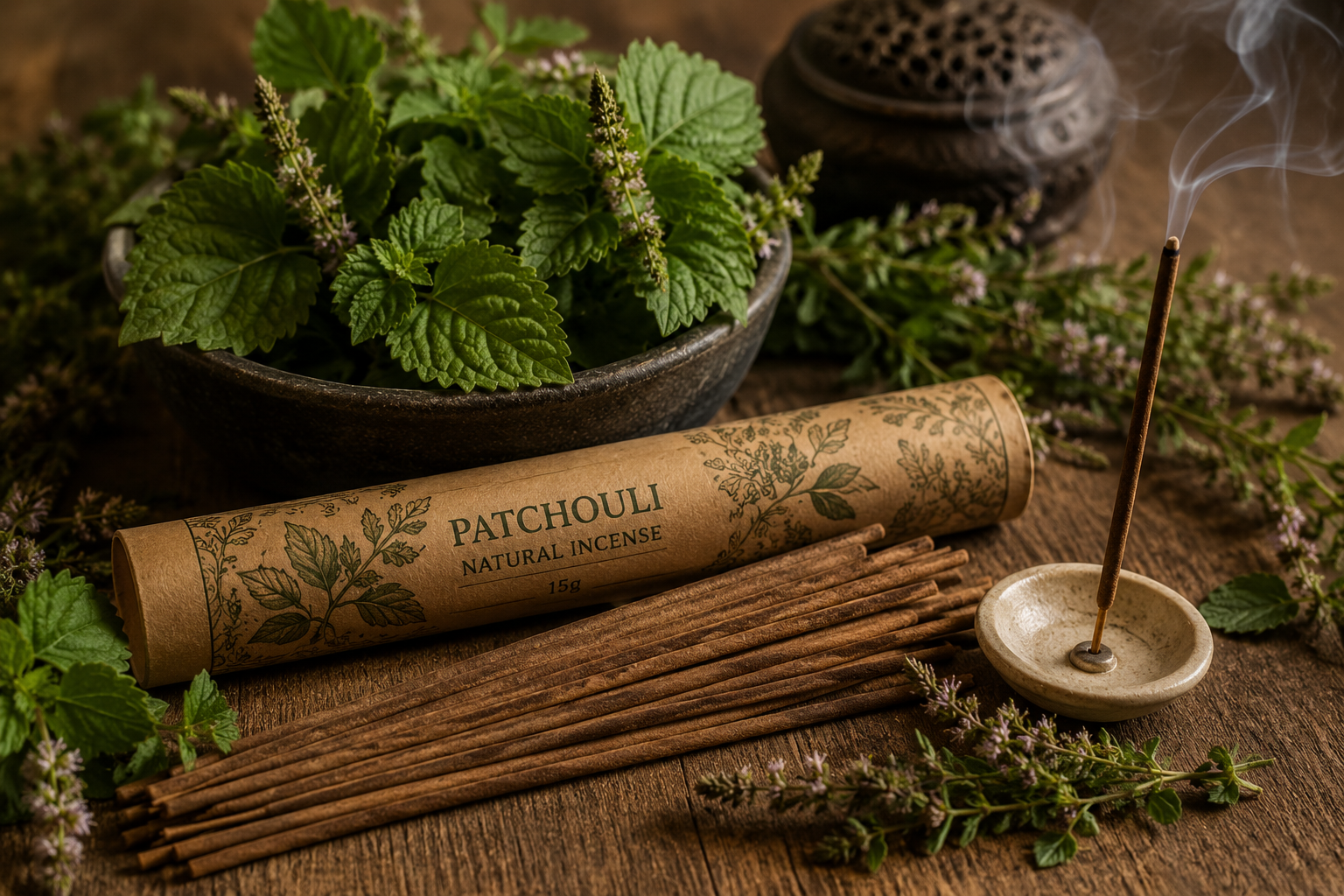 Advantages of Patchouli Incense Sticks and Patchouli Dhoop Cones (Benefits, Uses & Aromatherapy Guide)