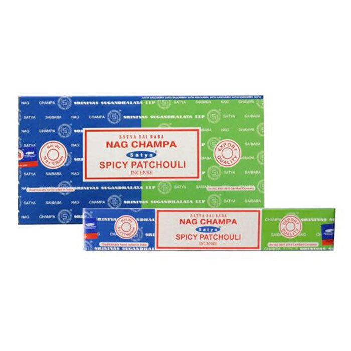 Satya Nag Champa + Spicy Patchouli Incense