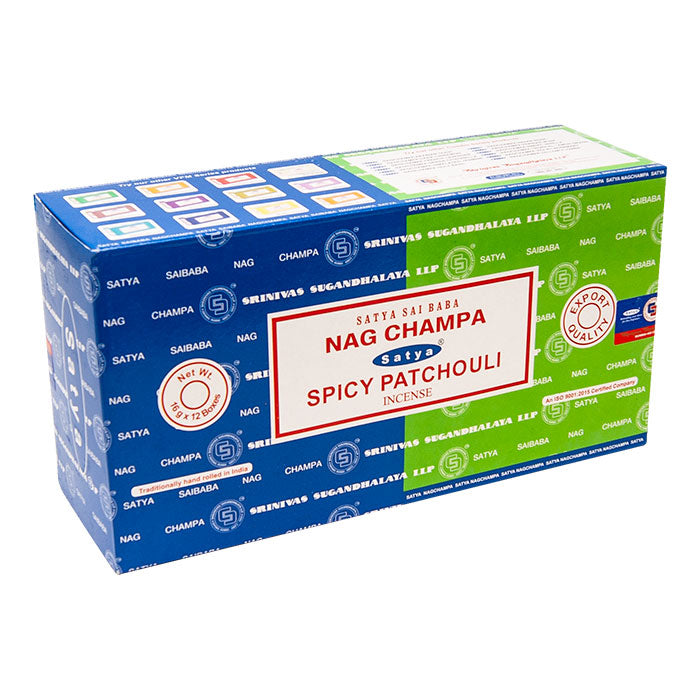 Satya Nag Champa + Spicy Patchouli Incense