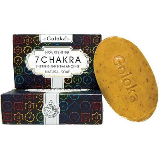 7 Chakra Natural Soap 75g – Herbal Energy Balancing Bath Bar for Mind & Body