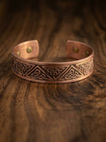 Handcrafted Solid Pure Copper Open Cuff Bracelet