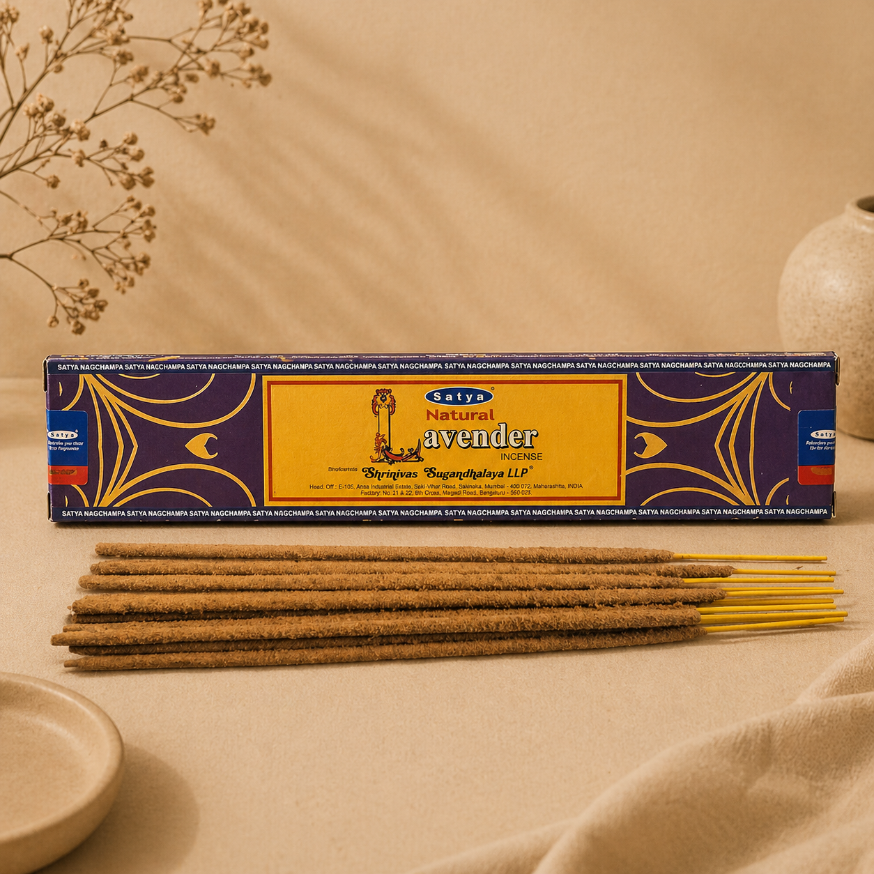 Satya Natural Lavender Incense 15g