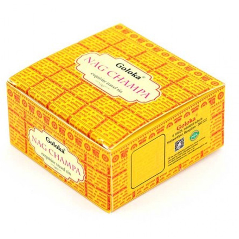 Nag Champa Travel Tin Candle 2.4 oz – Classic Aromatherapy Candle for Meditation & Relaxation