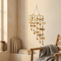 Handcrafted Brass Dragonfly Cascade Wind Chime – Rustic Nature Wall Hanging