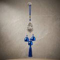 Elephant Hanging Charm with Blue Bells