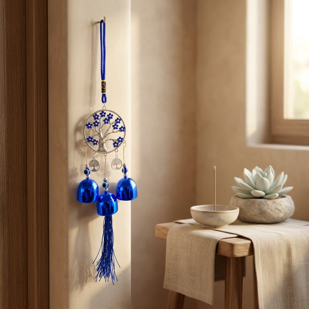 Blue Tree of Life Catcher Charm