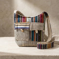 Handmade Hemp Crossbody Bag | Boho Hippie Ethnic Shoulder Bag