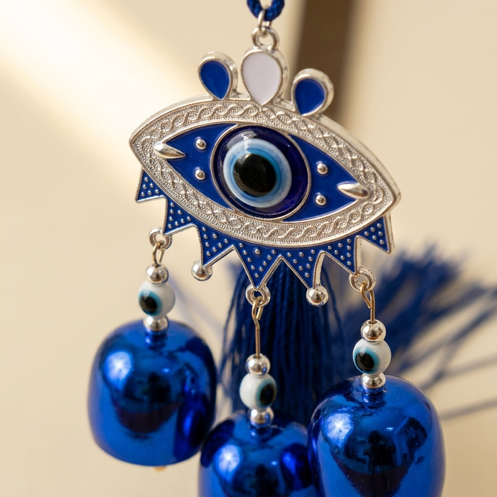 Blue Evil Eye Charm Tassel