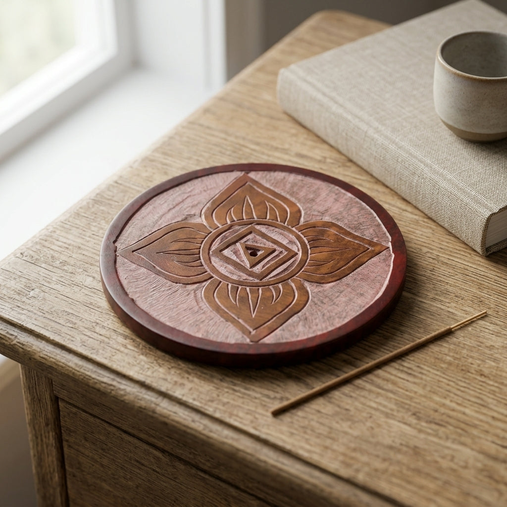 Hand-Carved Soapstone Incense Stick Holder | Lotus Star Burner