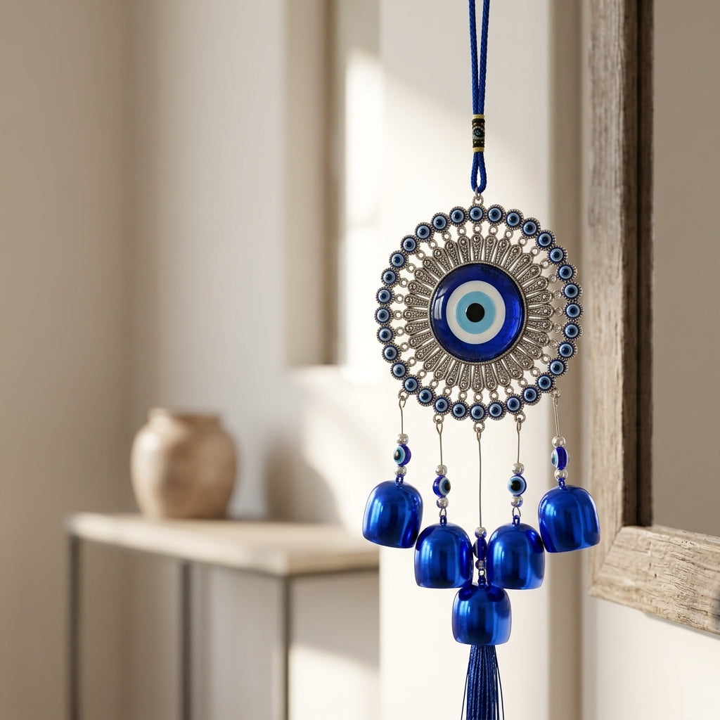 Blue Evil Eye Charm Hanging