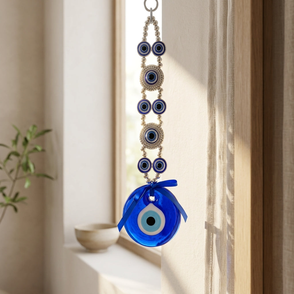 Blue Evil Eye Hanging Accent