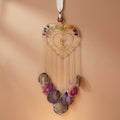 Sacred Heart Tree of Life & Agate Slice Wind Chime