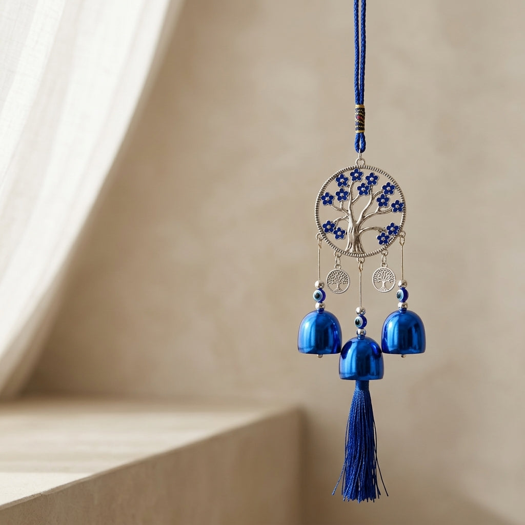 Blue Tree of Life Catcher Charm