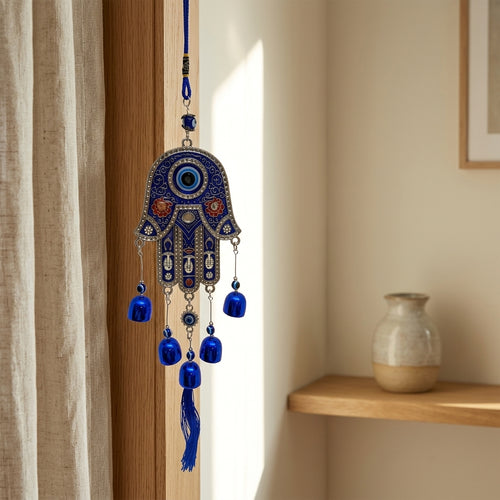 Azure Hamza Evil Eye Hanging
