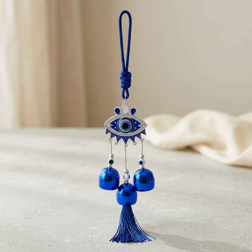 Blue Evil Eye Charm Tassel