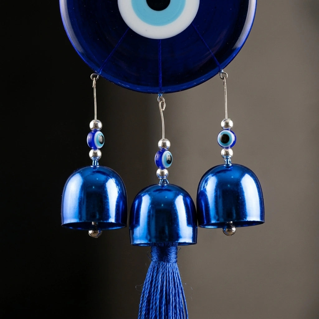 Deep Blue Evil Eye Wall Charm