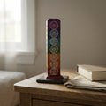 Handcrafted 7 Chakra Engraved Soapstone Multi-Incense Tower & Ash Catcher