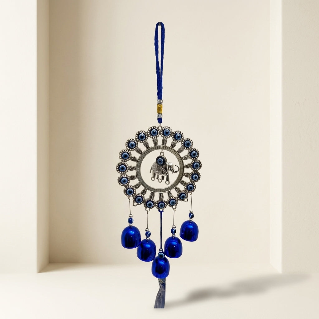 Blue Evil Eye Charm Wall Hanger