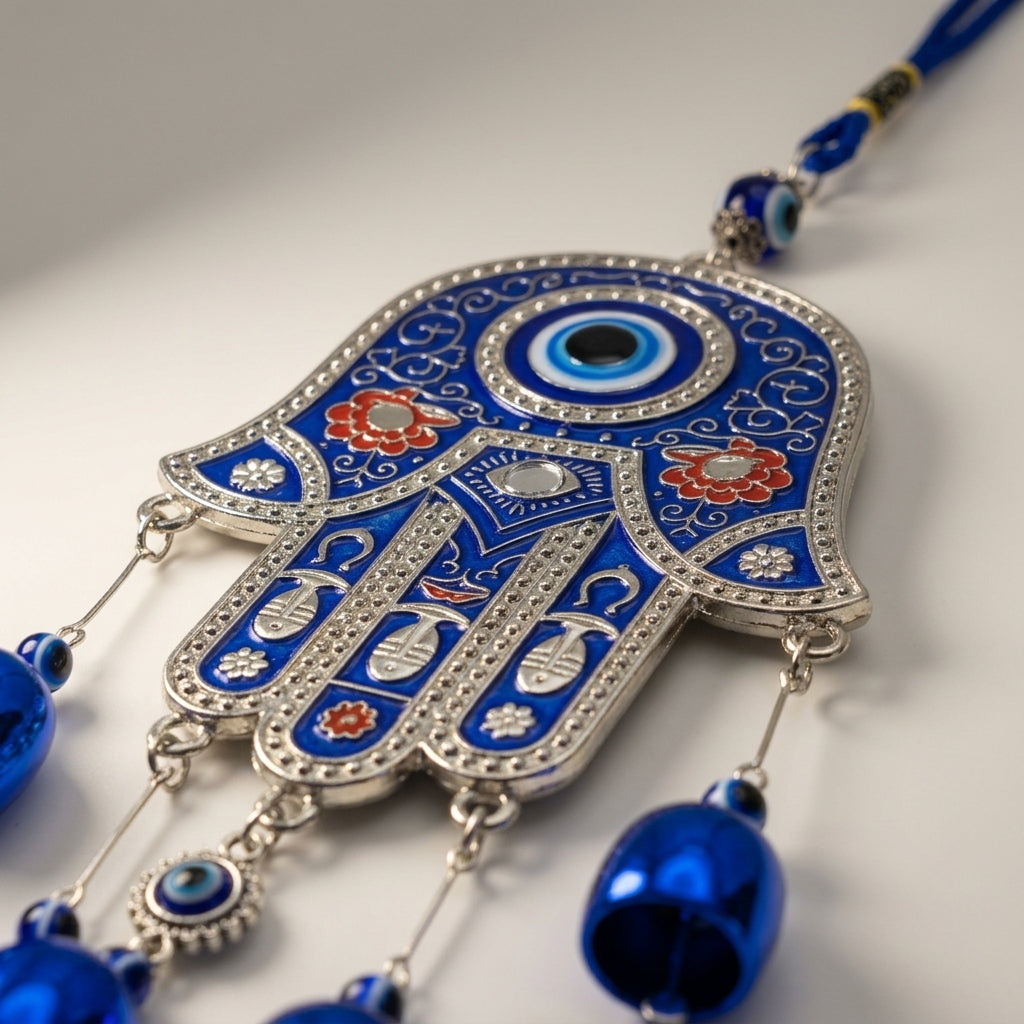Azure Hamza Evil Eye Hanging