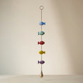 Sacred Fish Multi-Color Hanging Brass Bell