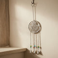 Hamsa Hand Wall Hanging with Chime & Beads | Spiritual Protection Decor