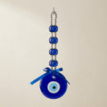 Silver Bead Evil Eye Hanging Charm