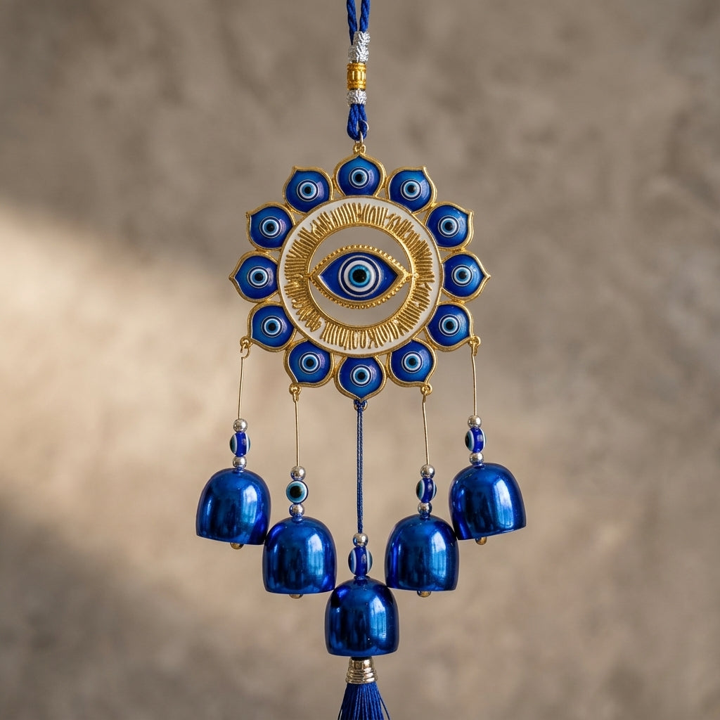 Azure Evil Eye Charm Hanging