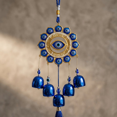 Azure Evil Eye Charm Hanging