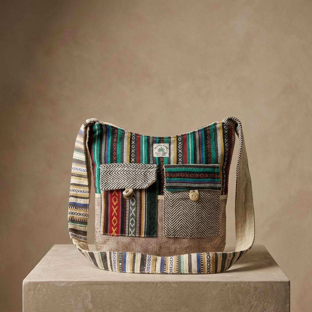 Boho Woven Crossbody Hobo Bag | Eco-Friendly Everyday Shoulder Bag