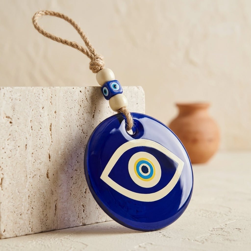 Handmade Nazar Evil Eye Door Hanging | Spiritual Home Protection Talisman
