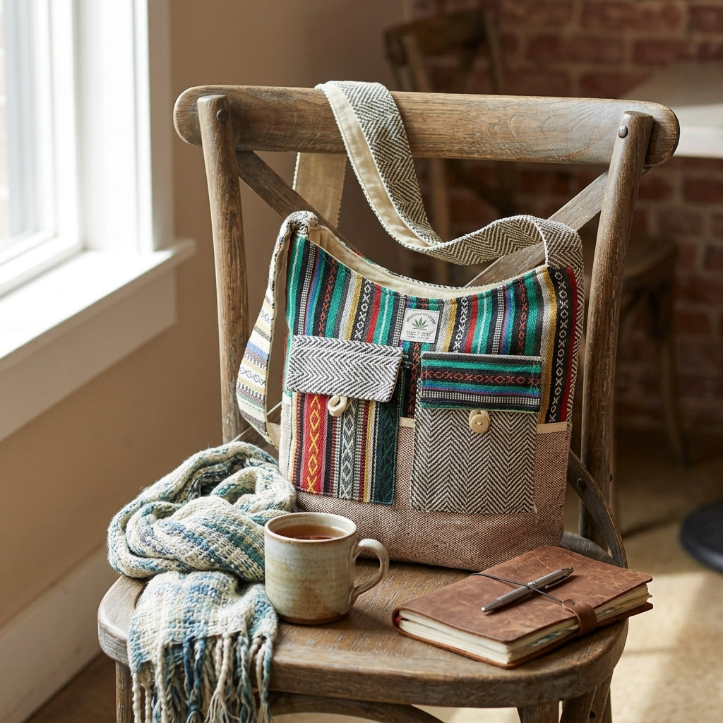 Boho Woven Crossbody Hobo Bag | Eco-Friendly Everyday Shoulder Bag