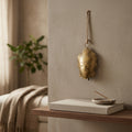 Gold Buddha Face Wall Hanging Bell | Zen & Mindfulness Home Decor
