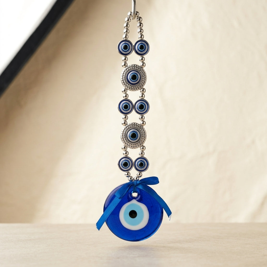 Blue Evil Eye Hanging Accent
