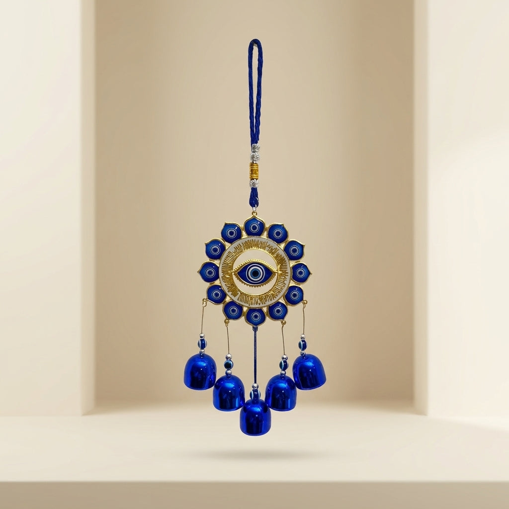 Azure Evil Eye Charm Hanging