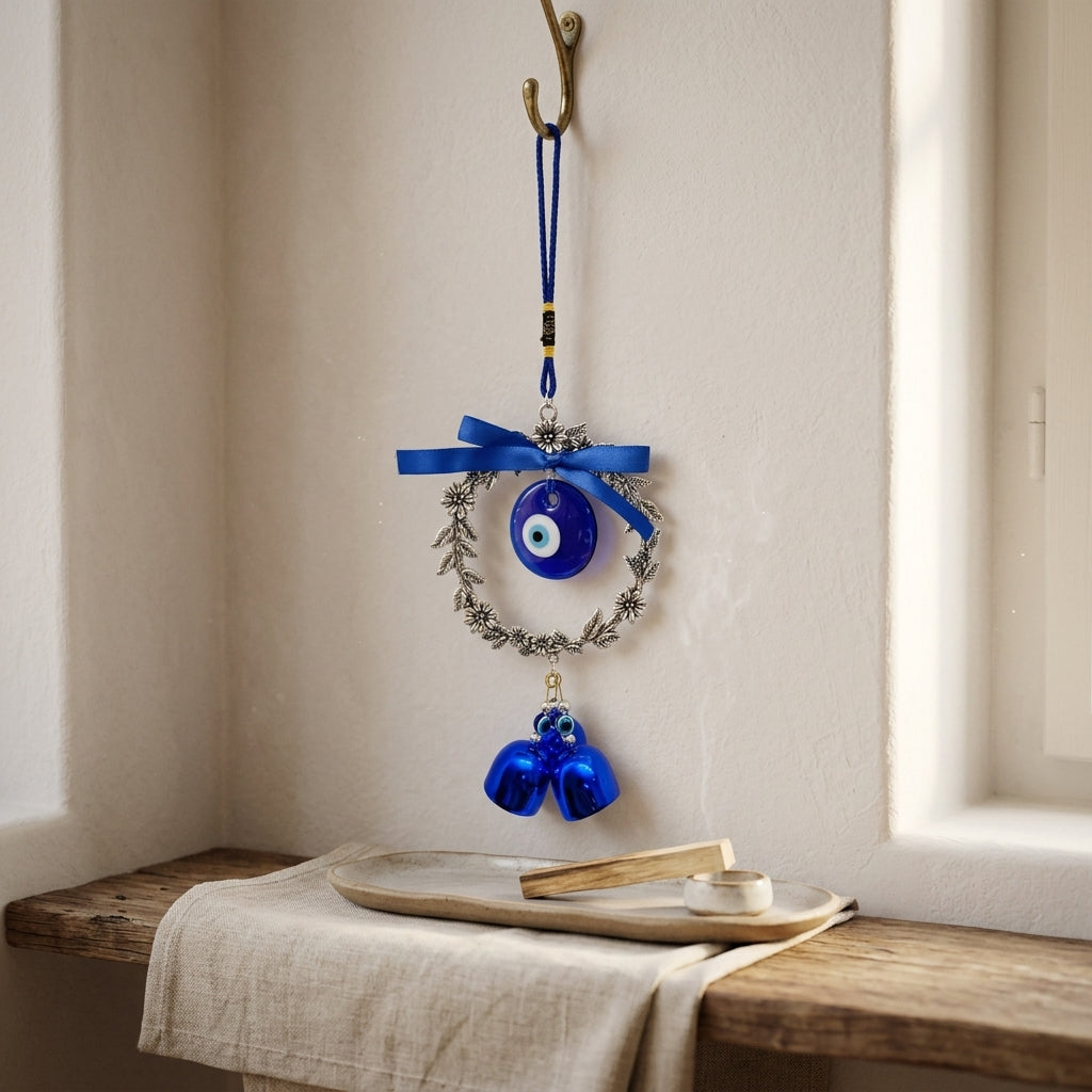 Blue Evil Eye Charm Hanging