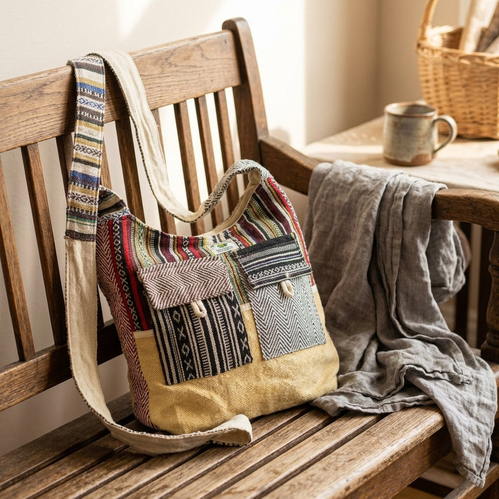 Boho Woven Crossbody Hobo Bag | Eco-Friendly Everyday Shoulder Bag