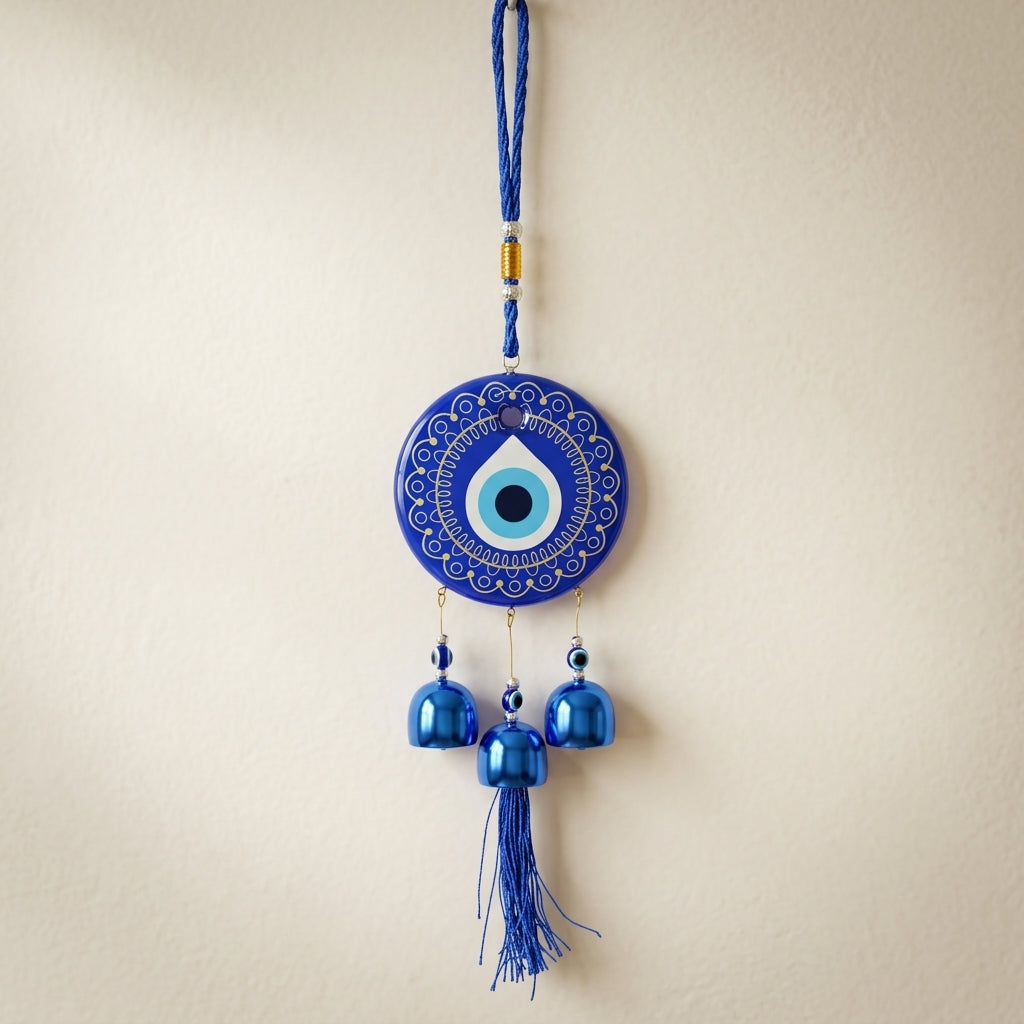Evil Eye Hanging Charm – Protective Boho Home Décor