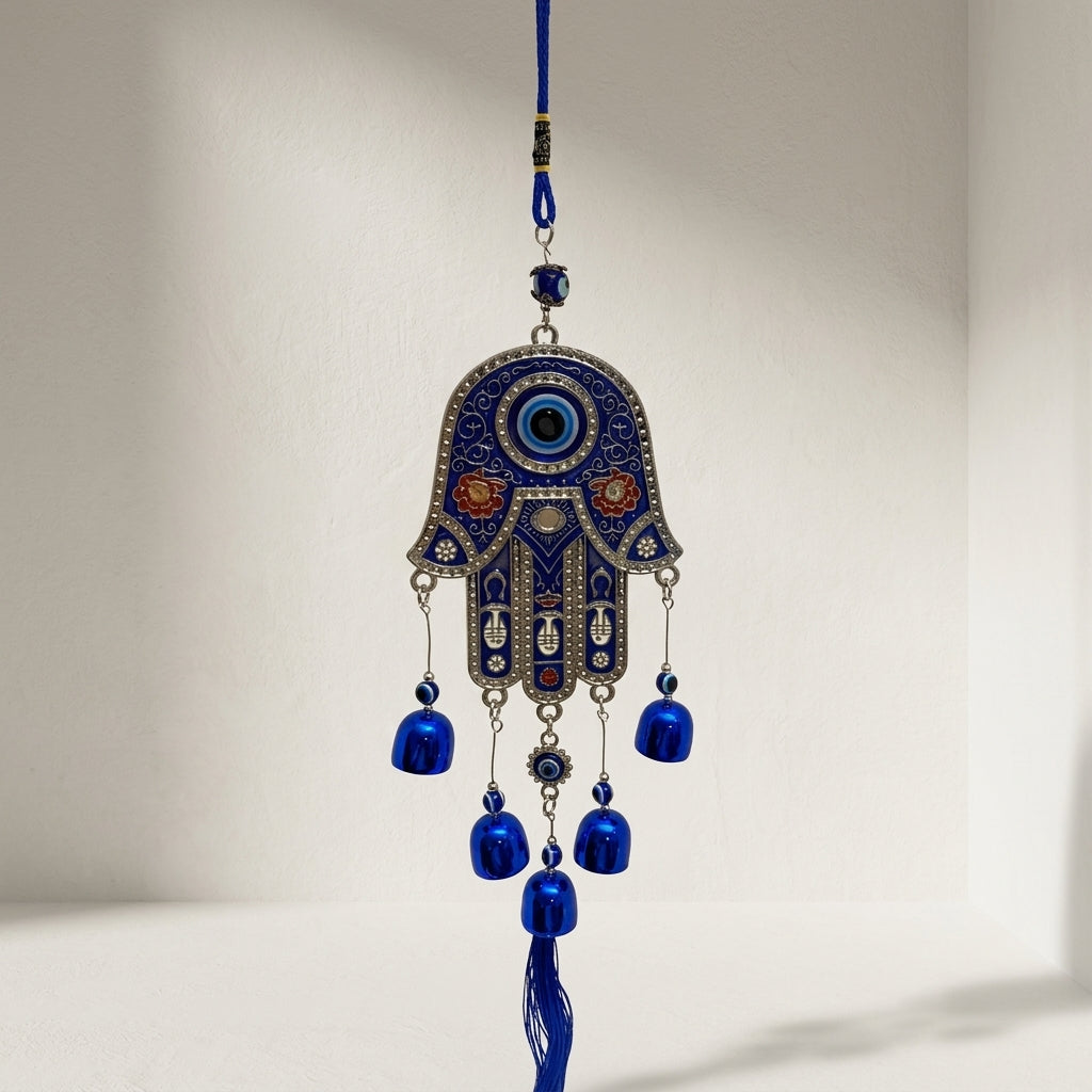 Azure Hamza Evil Eye Hanging