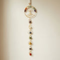 7 Chakra Tree of Life & Raw Gemstone Orb Wall Hanging