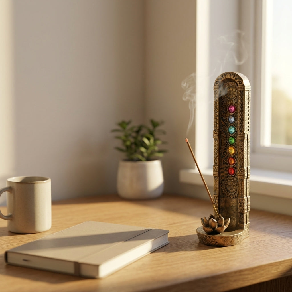 Chakra Incense Holder (Resin) – Meditation & Spiritual Home Decor